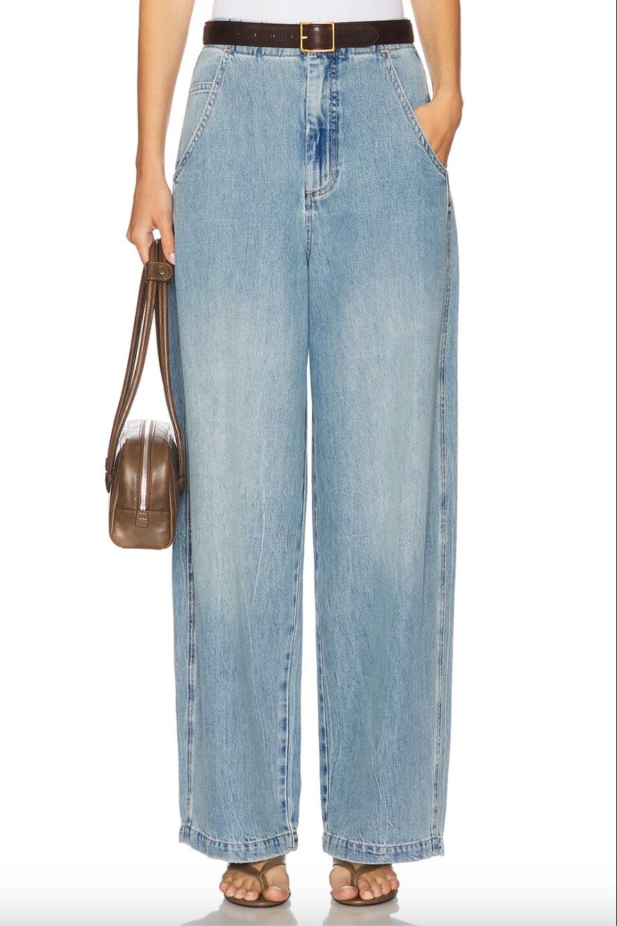 Pistola | NWT Lottie High Rise Relaxed Bowed Leg Barrel Jean in Qualifier 25